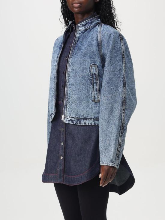 24FW 알라이아 자켓 AA9V03826T535 524 Denim - ALAIA