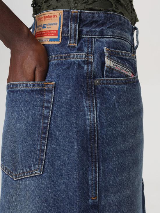 24FW 디젤 롱 스커트 A1071609I27 01 Denim - DIESEL
