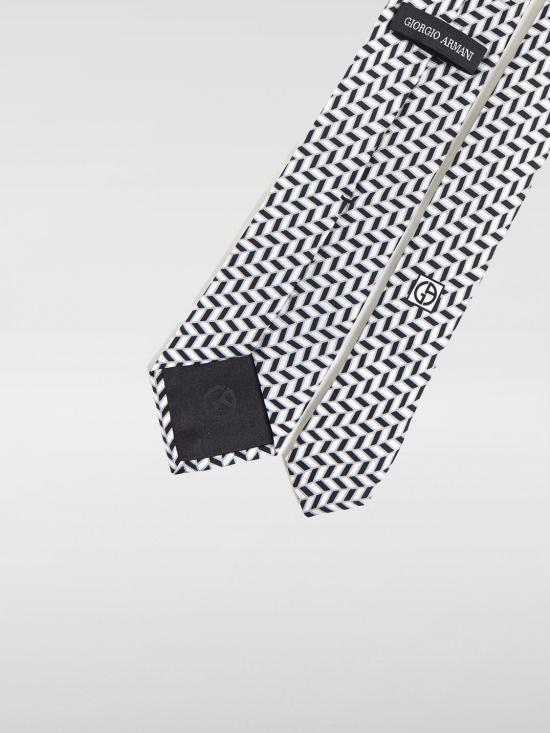 24FW 조르지오 아르마니 넥타이 3602874F810 04417 Silver - GIORGIO ARMANI