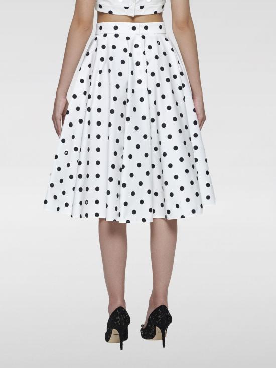 24FW 돌체앤가바나 미디 스커트 F4CVMTFSFNM HWZRN White - DOLCE & GABBANA