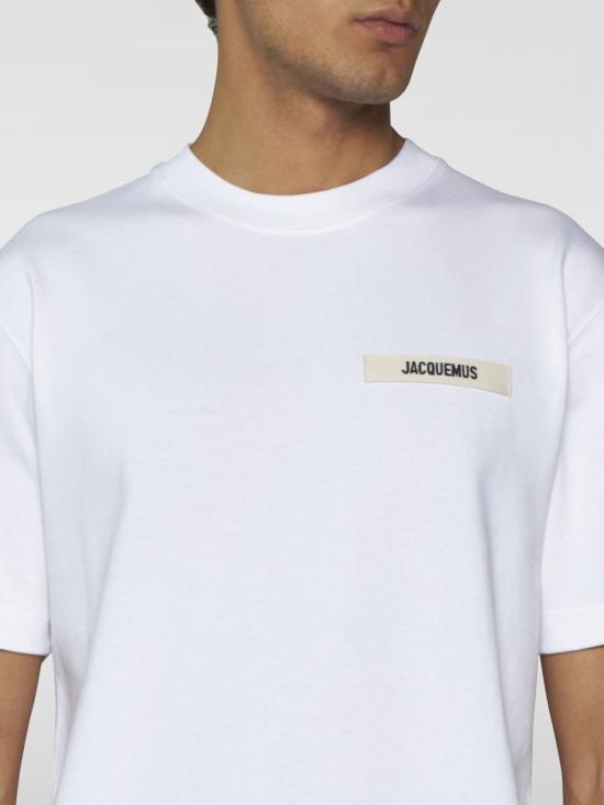 24FW 자크뮈스 반팔 티셔츠 245JS2082125 100 White - JACQUEMUS