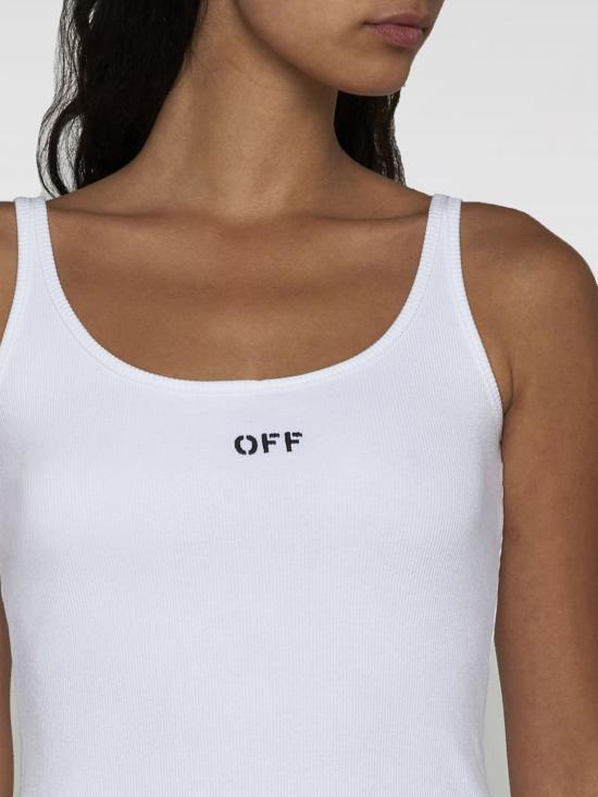 24FW 오프화이트 민소매 티셔츠 OWAD072C99JER0020110 White - OFF WHITE