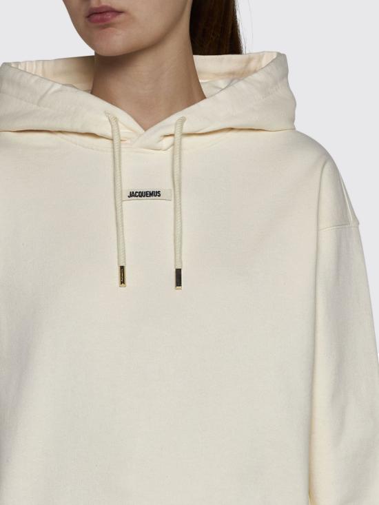 24FW 자크뮈스 후드 티셔츠 241JS1622341 130 Beige - JACQUEMUS