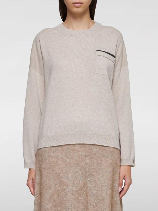 24FW 브루넬로 쿠치넬리 스웨터 M12192300 C9504 Beige