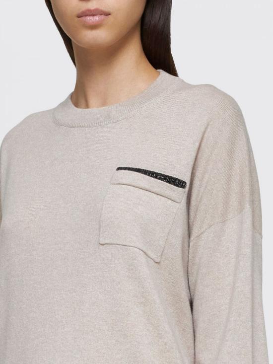 24FW 브루넬로 쿠치넬리 스웨터 M12192300 C9504 Beige - BRUNELLO CUCINELLI