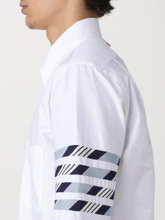  톰브라운 긴팔 셔츠 MWL374CF0572 460 Gnawed Blue - THOM BROWNE