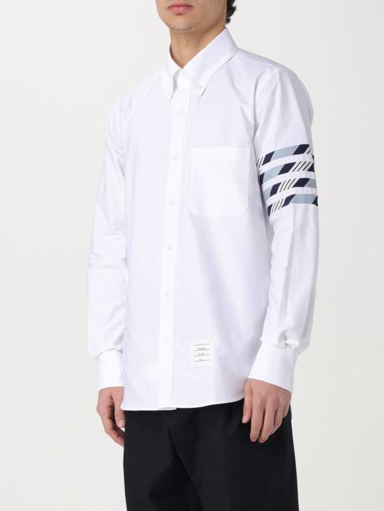  톰브라운 긴팔 셔츠 MWL374CF0572 460 Gnawed Blue - THOM BROWNE