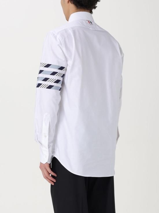  톰브라운 긴팔 셔츠 MWL374CF0572 460 Gnawed Blue - THOM BROWNE