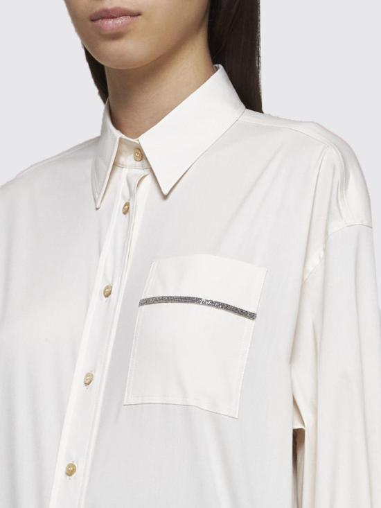  브루넬로 쿠치넬리 셔츠 M0091ML926 C1493 Cream - BRUNELLO CUCINELLI