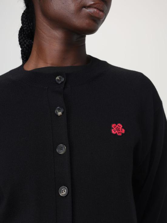 24FW 겐조 가디건 FE62CA4763LB 99J Black - KENZO