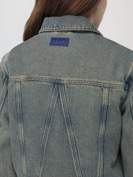 24FW 가니 자켓 J1478 886 Blue - GANNI