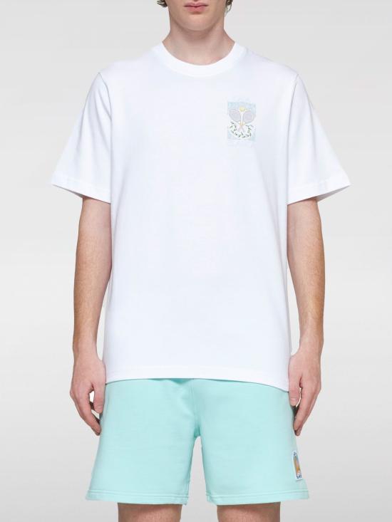 24FW 카사블랑카 반팔 티셔츠 MPF24JTS001 06 White