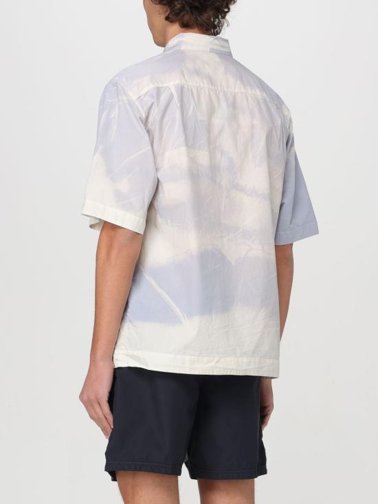  스톤 아일랜드 반팔 셔츠 12393 V0040 Gnawed Blue - STONE ISLAND