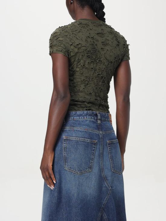 24FW 디젤 반팔 티셔츠 A148710JHAN 51F Green - DIESEL