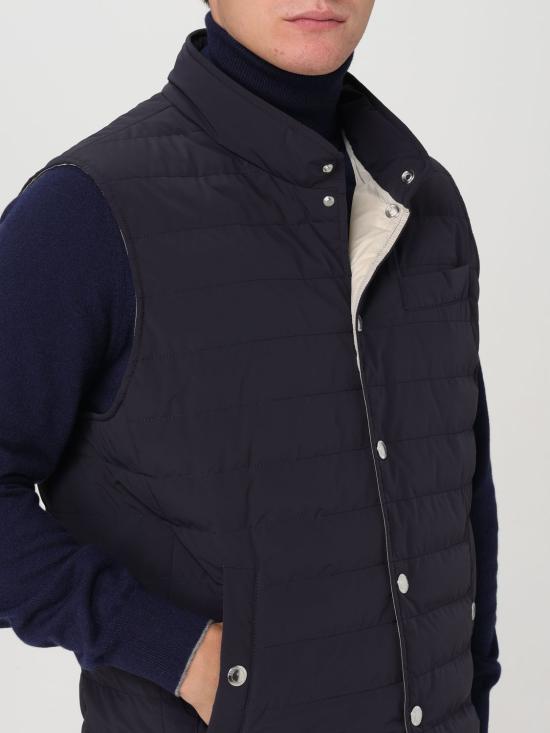 24FW 브루넬로 쿠치넬리 베스트 MM4911711 CZV03 Blue - BRUNELLO CUCINELLI