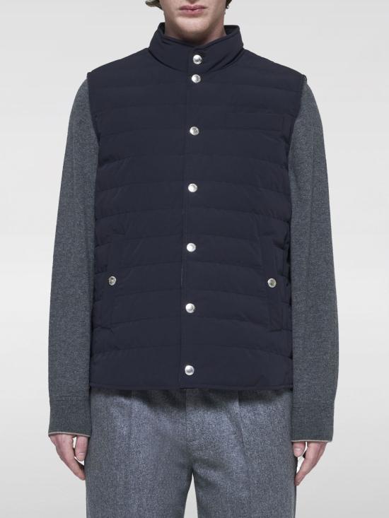 24FW 브루넬로 쿠치넬리 베스트 MM4911711 CZV03 Blue