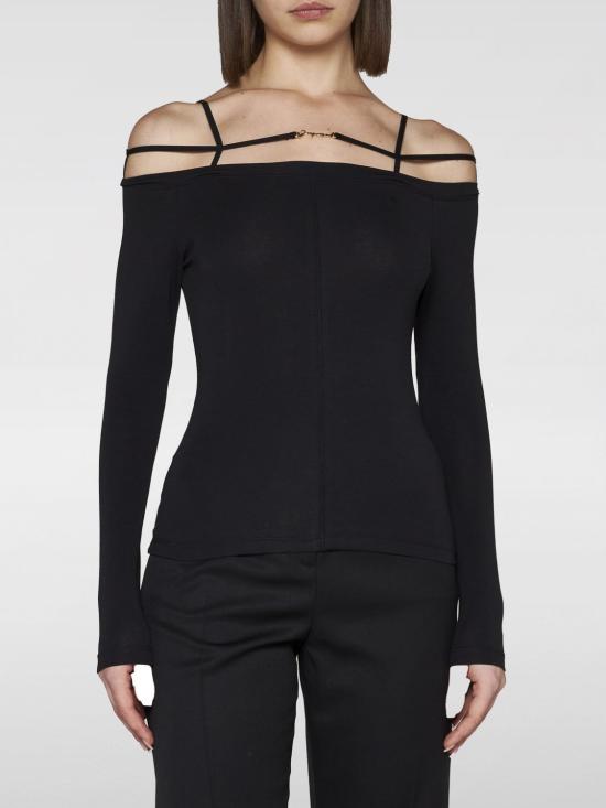 24FW 자크뮈스 긴팔 티셔츠 233JS1652313 990 Black