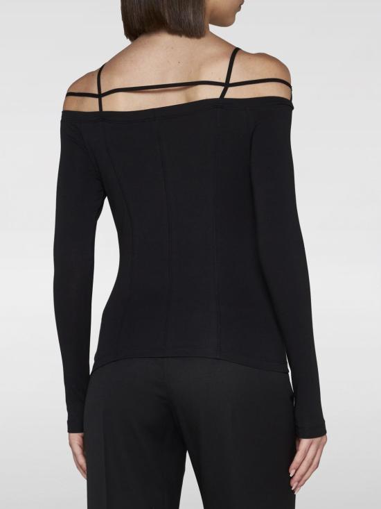 24FW 자크뮈스 긴팔 티셔츠 233JS1652313 990 Black - JACQUEMUS