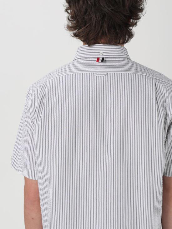  톰브라운 반팔 셔츠 MWS314AF0586 045 Silver - THOM BROWNE