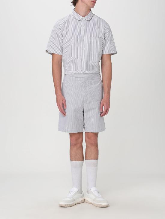  톰브라운 반팔 셔츠 MWS314AF0586 045 Silver - THOM BROWNE