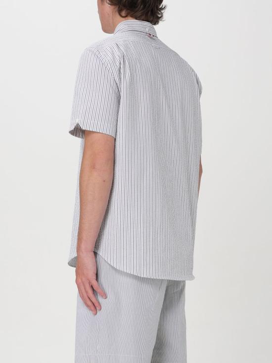  톰브라운 반팔 셔츠 MWS314AF0586 045 Silver - THOM BROWNE