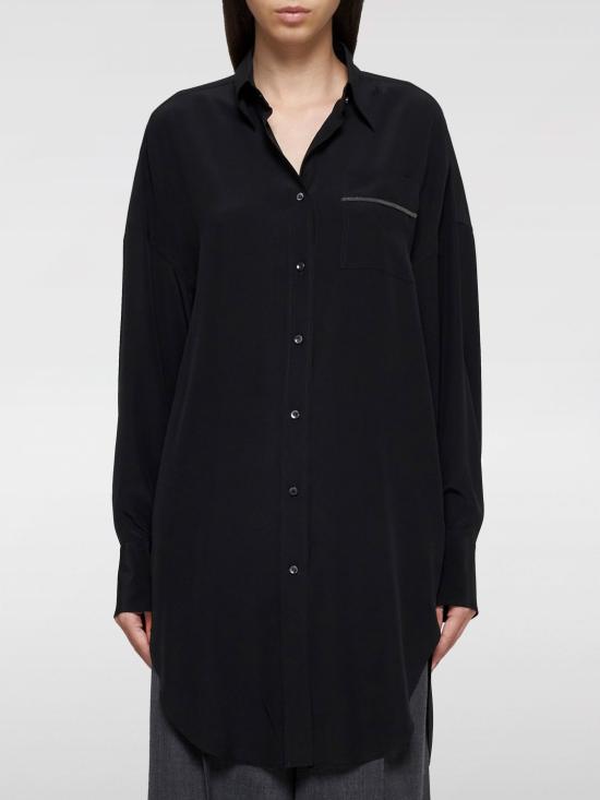 24FW 브루넬로 쿠치넬리 셔츠 MB993ML916 C101 Black