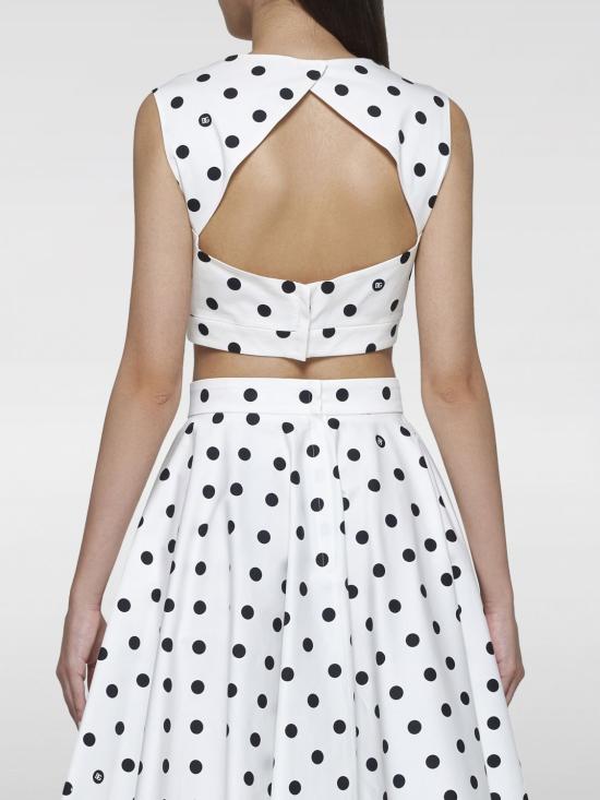 24FW 돌체앤가바나 민소매 티셔츠 F7AA7TFSFNM HWZRN White - DOLCE & GABBANA