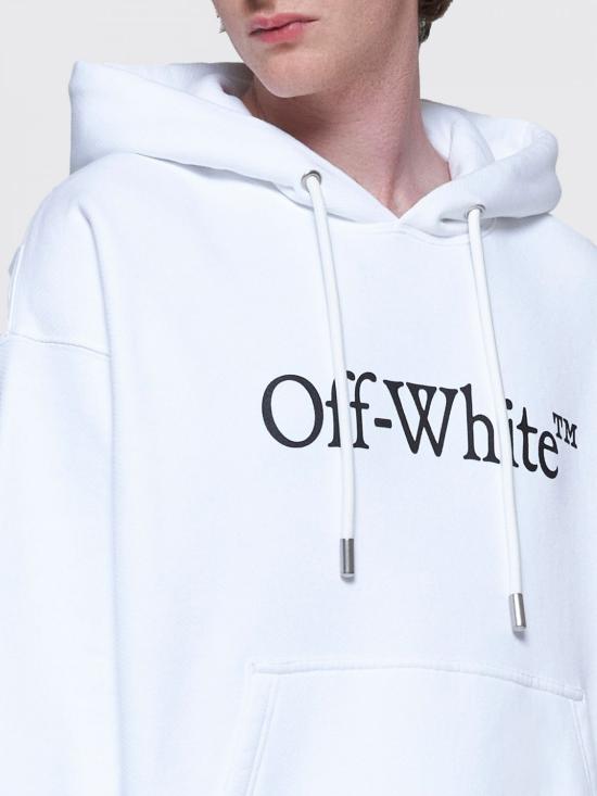 25SS 오프화이트 후드 티셔츠 OMBB085C99FLE0120110 White - OFF WHITE