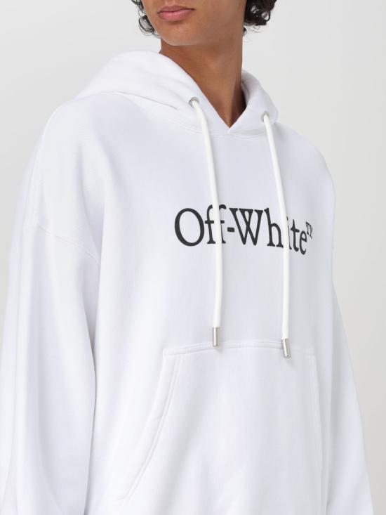 25SS 오프화이트 후드 티셔츠 OMBB085C99FLE0120110 White - OFF WHITE