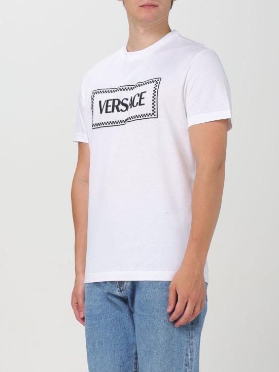 25FW 베르사체 반팔 티셔츠 10116941A08584 1W000 White - VERSACE