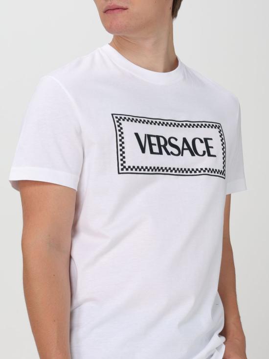 25FW 베르사체 반팔 티셔츠 10116941A08584 1W000 White - VERSACE