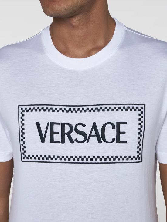 25FW 베르사체 반팔 티셔츠 10116941A08584 1W000 White - VERSACE