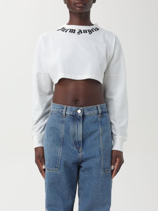 24FW 팜앤젤스 긴팔 티셔츠 PWAB023F24JER0010310 White