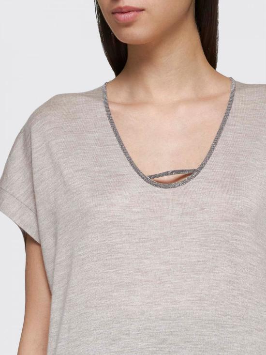 24FW 브루넬로 쿠치넬리 스웨터 M13835332P C2358 Beige - BRUNELLO CUCINELLI