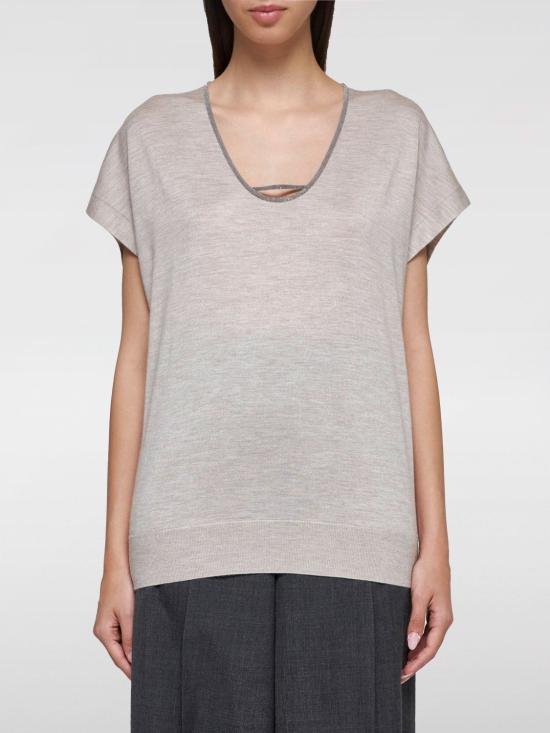 24FW 브루넬로 쿠치넬리 스웨터 M13835332P C2358 Beige