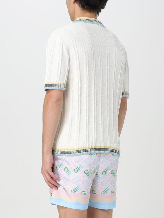  카사블랑카 폴로 티셔츠 MPS24KW586 01 White - CASABLANCA