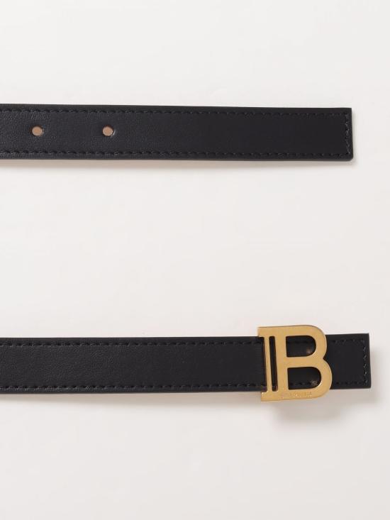 24FW 발망 레귤러 벨트 DN1WJ000LVTL 0PA Black - BALMAIN