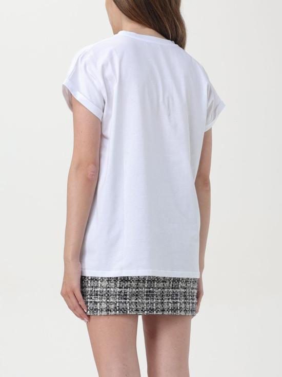 24FW 발망 반팔 티셔츠 DF1EF010BB01 GAB White - BALMAIN