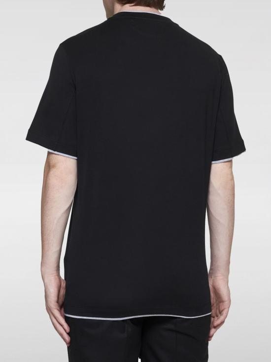 24FW 브루넬로 쿠치넬리 반팔 티셔츠 M0B137427 CGB88 Black - BRUNELLO CUCINELLI