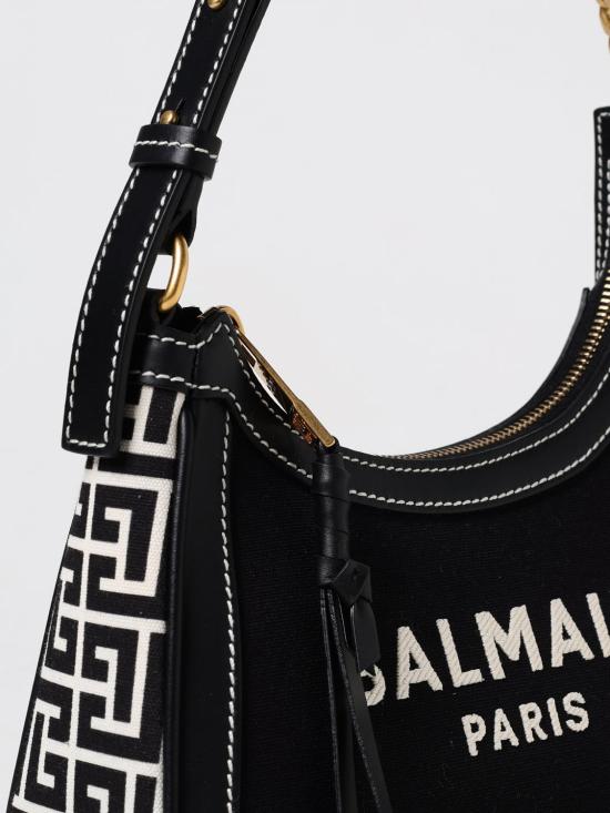 24FW 발망 숄더백 DN1BT743TCMS GFE Black - BALMAIN