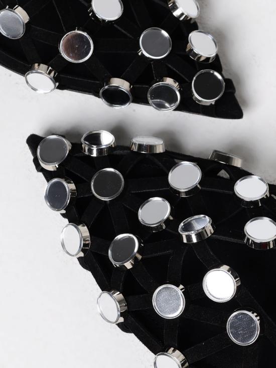 24FW 디 아티코 플랫 슈즈 246WS801L007SR 100 Black - THE ATTICO