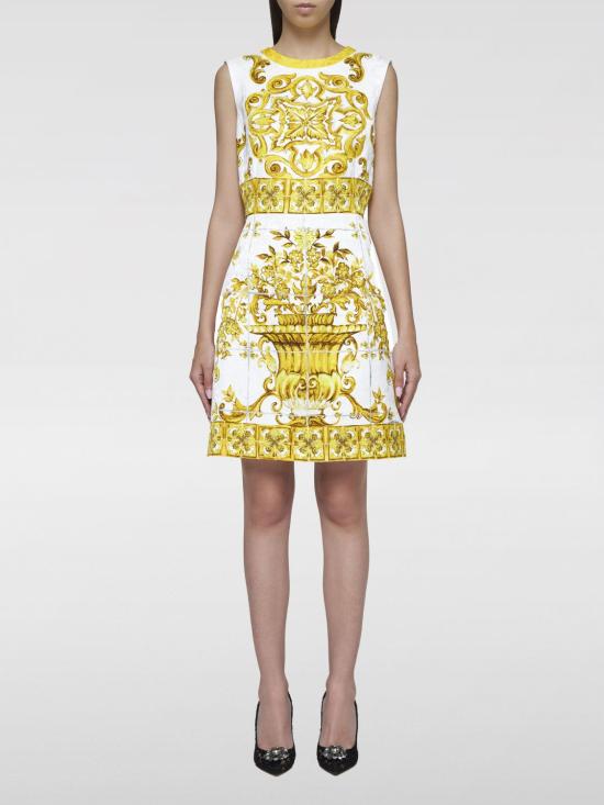 24FW 돌체앤가바나 숏 원피스 F68A8TFPTAH HG3TN Yellow