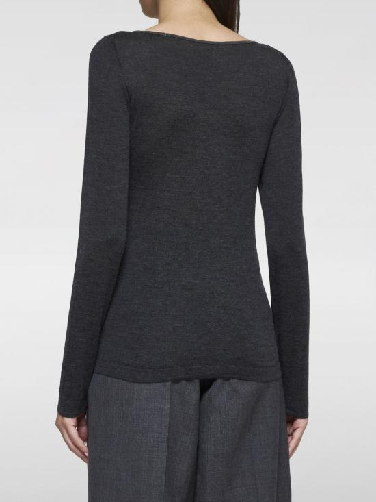 24FW 브루넬로 쿠치넬리 스웨터 M13835312P C055 Charcoal - BRUNELLO CUCINELLI