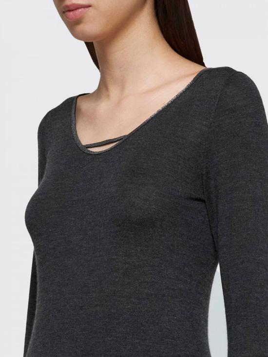 24FW 브루넬로 쿠치넬리 스웨터 M13835312P C055 Charcoal - BRUNELLO CUCINELLI