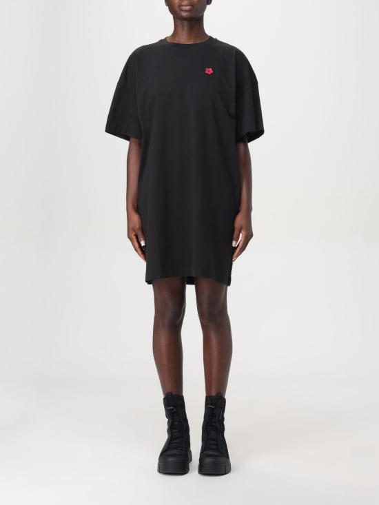 24FW 겐조 미디 원피스 FE62RO7764SY 99J Black