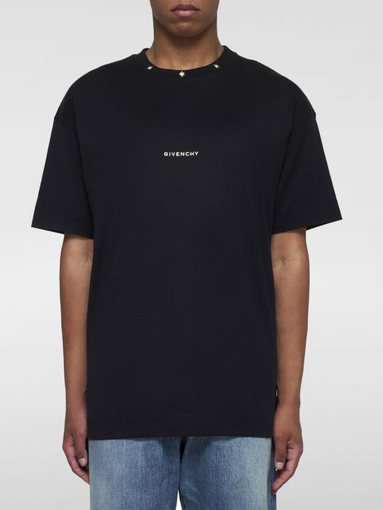 24FW 지방시 반팔 티셔츠 BM71JA3YN2 001 Black