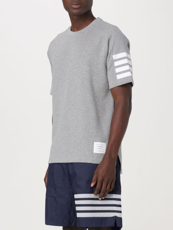  톰브라운 반팔 티셔츠 MJS246A07323 055 Grey - THOM BROWNE