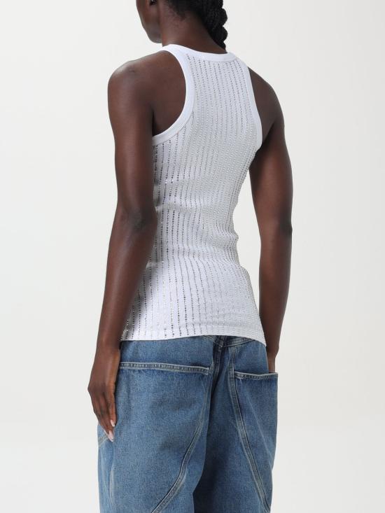 24FW 디 아티코 민소매 티셔츠 247WCT276J050R 480 White - THE ATTICO