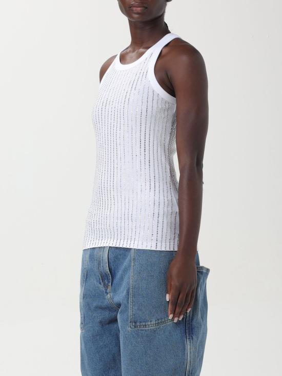 24FW 디 아티코 민소매 티셔츠 247WCT276J050R 480 White - THE ATTICO