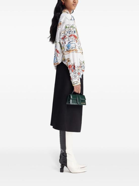 24FW 자크뮈스 셔츠 243SH077 1677 1HI PRINT CAPRI CARS WHITE - JACQUEMUS